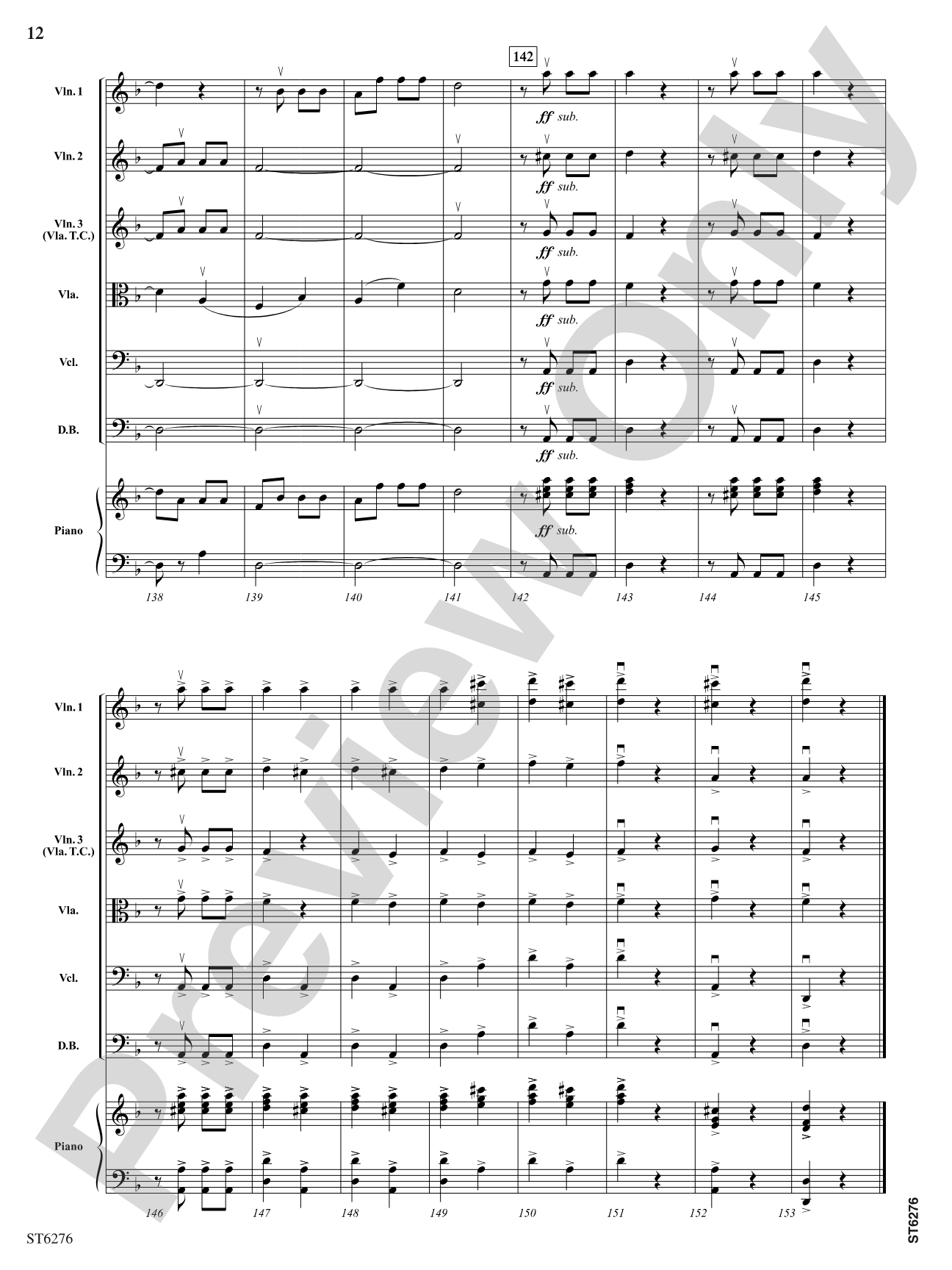 Allegro con brio from Symphony No. 5: String Orchestra Conductor Score & Parts