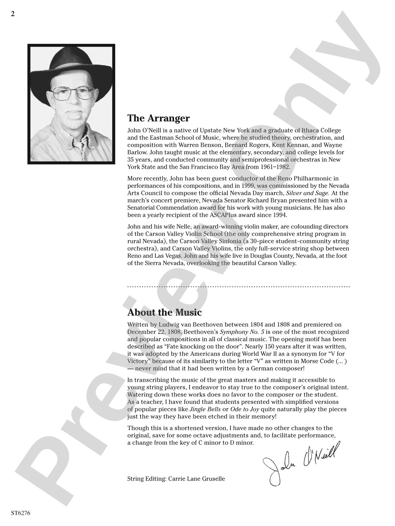 Allegro con brio from Symphony No. 5: String Orchestra Conductor Score & Parts