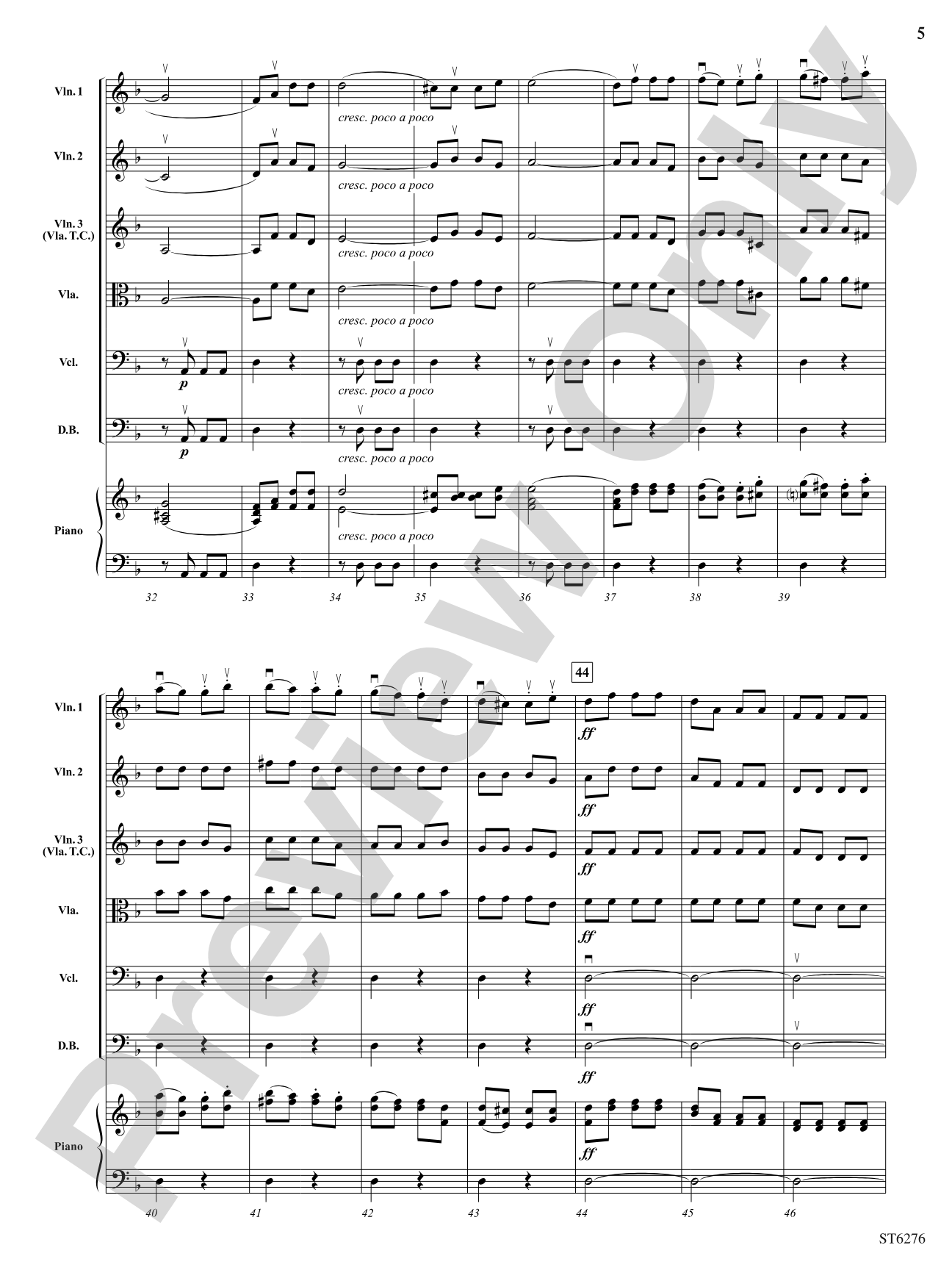 Allegro con brio from Symphony No. 5: String Orchestra Conductor Score & Parts