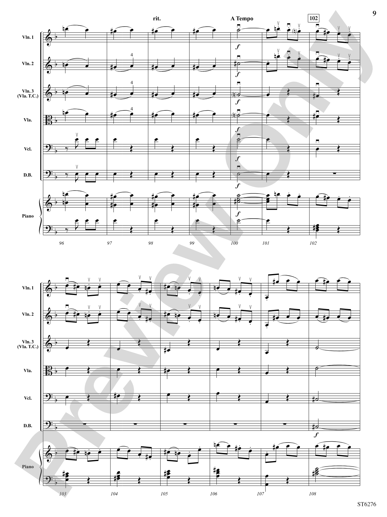 Allegro con brio from Symphony No. 5: String Orchestra Conductor Score & Parts