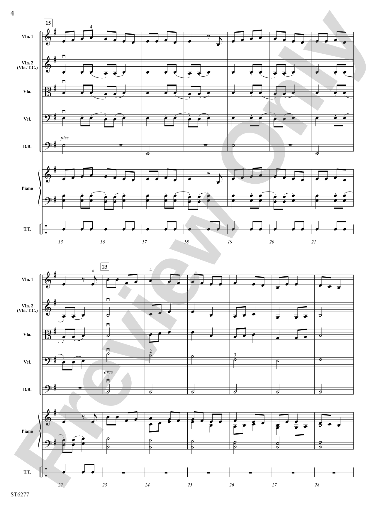 The Huron Carol: String Orchestra Conductor Score & Parts