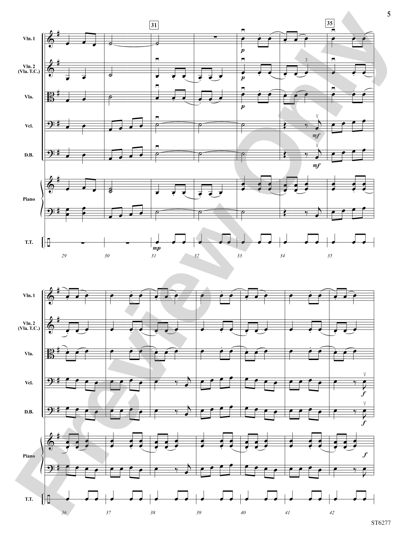 The Huron Carol: String Orchestra Conductor Score & Parts