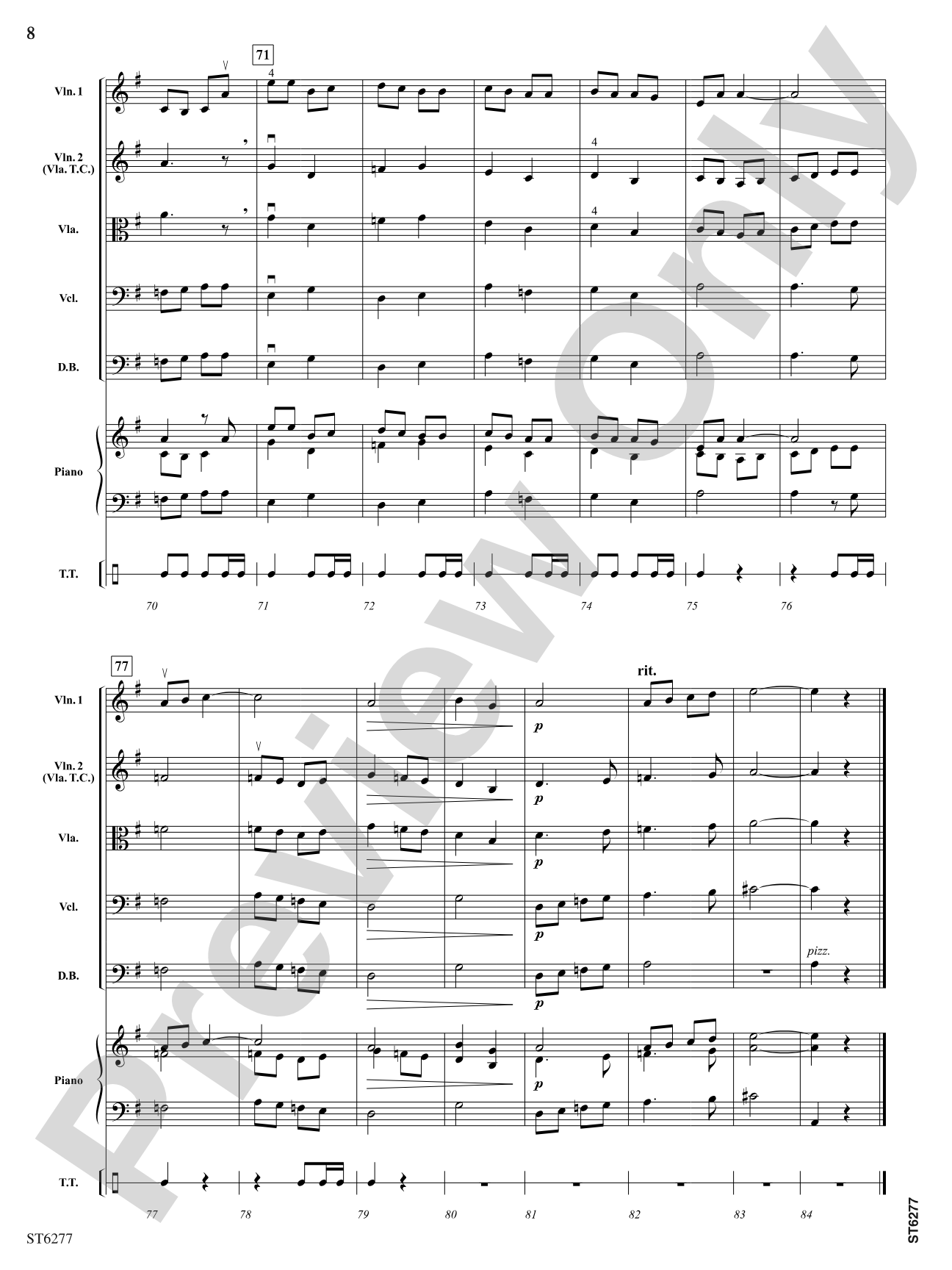 The Huron Carol: String Orchestra Conductor Score & Parts