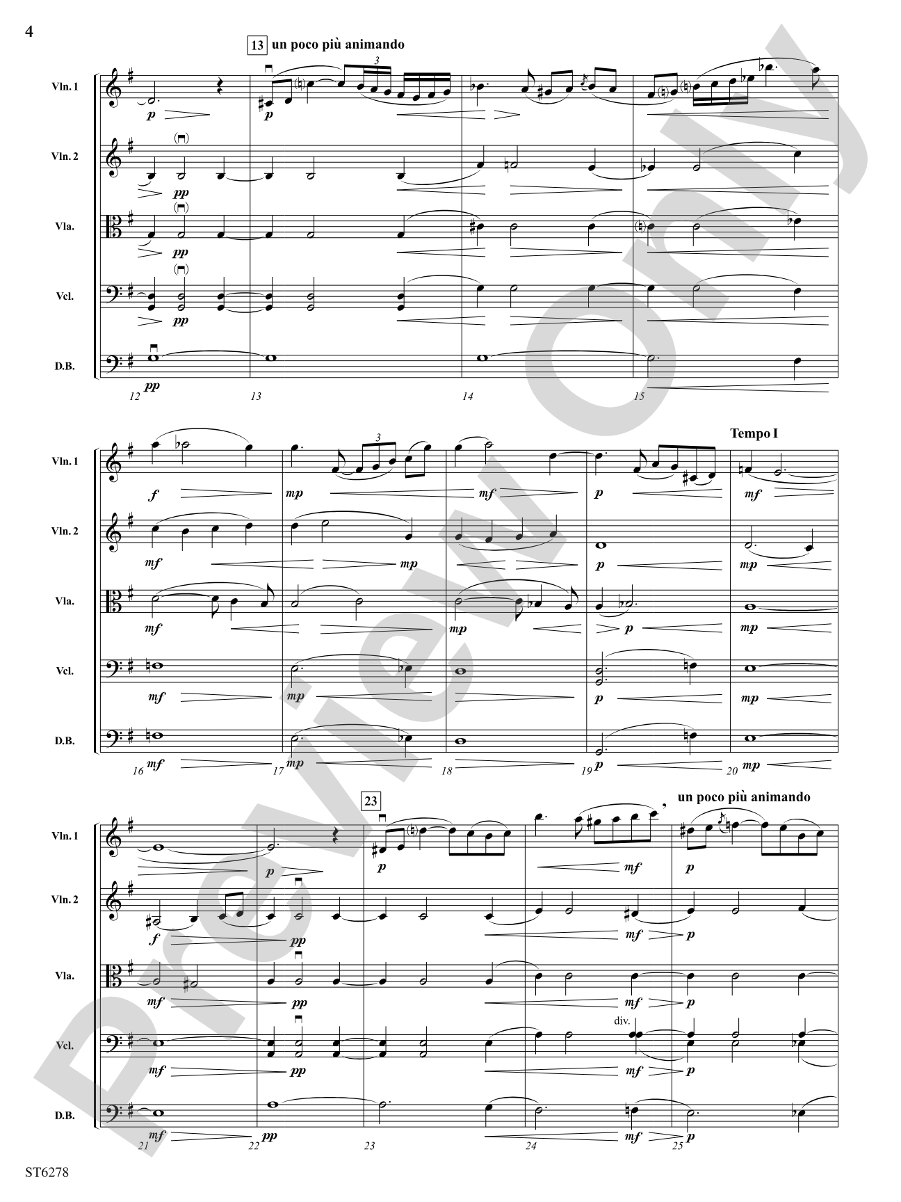 Elegy: String Orchestra Conductor Score & Parts