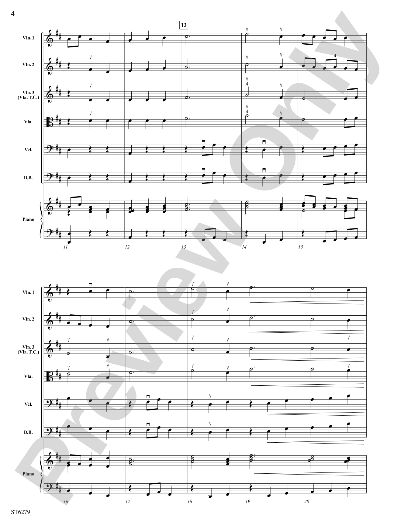 Twilight Reverie: String Orchestra Conductor Score & Parts