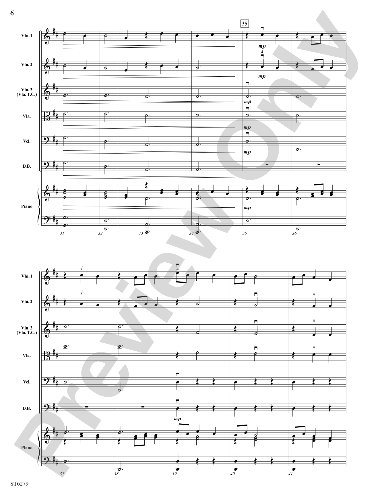 Twilight Reverie: String Orchestra Conductor Score & Parts