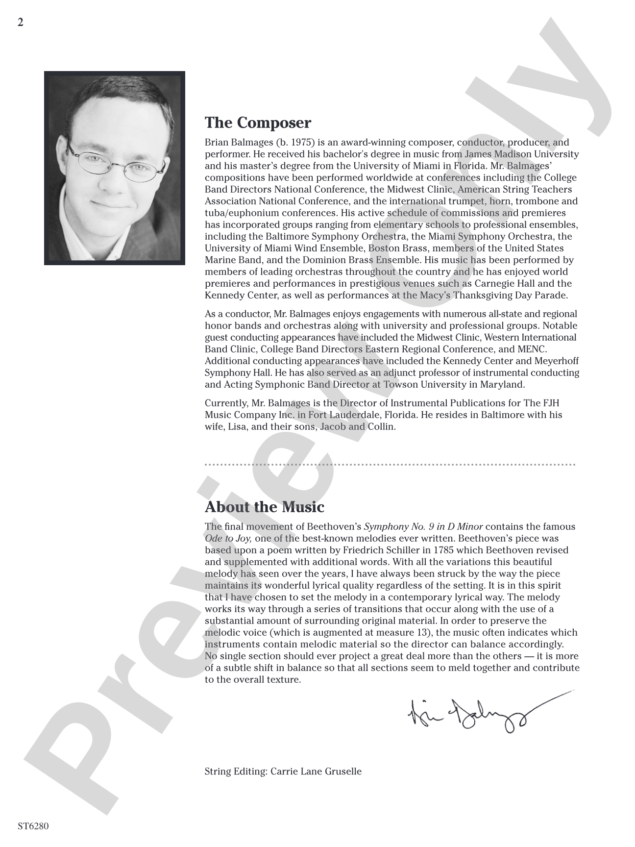 A Beethoven Lullaby: Score