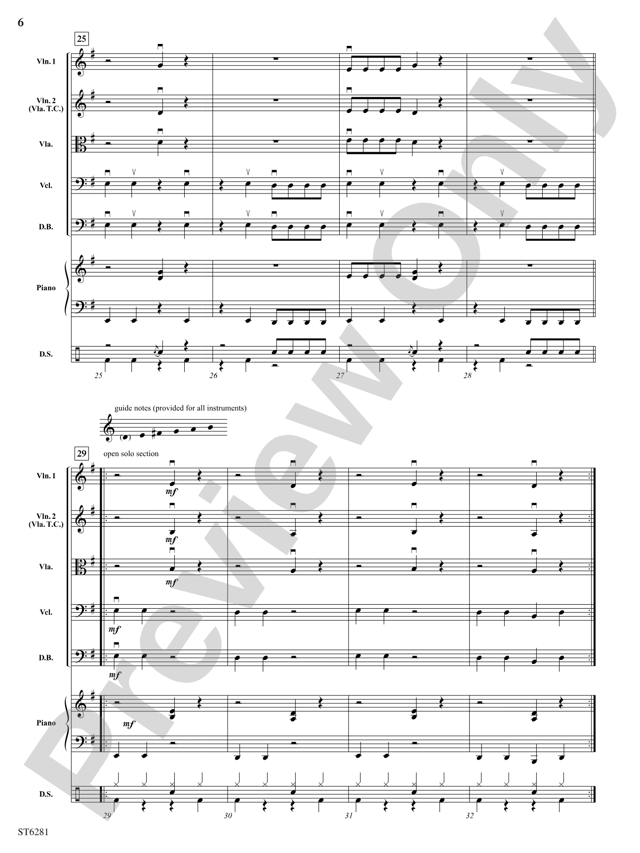 Pepperoni Pizza Rock: String Orchestra Conductor Score & Parts