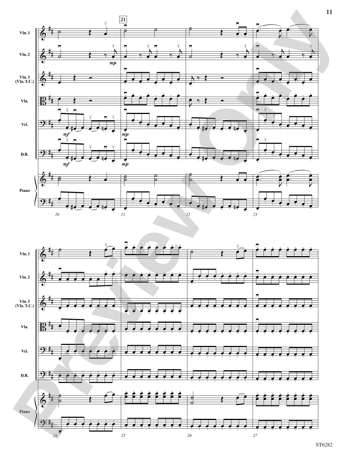 Suite from the Magic Flute: String Orchestra Conductor Score & Parts