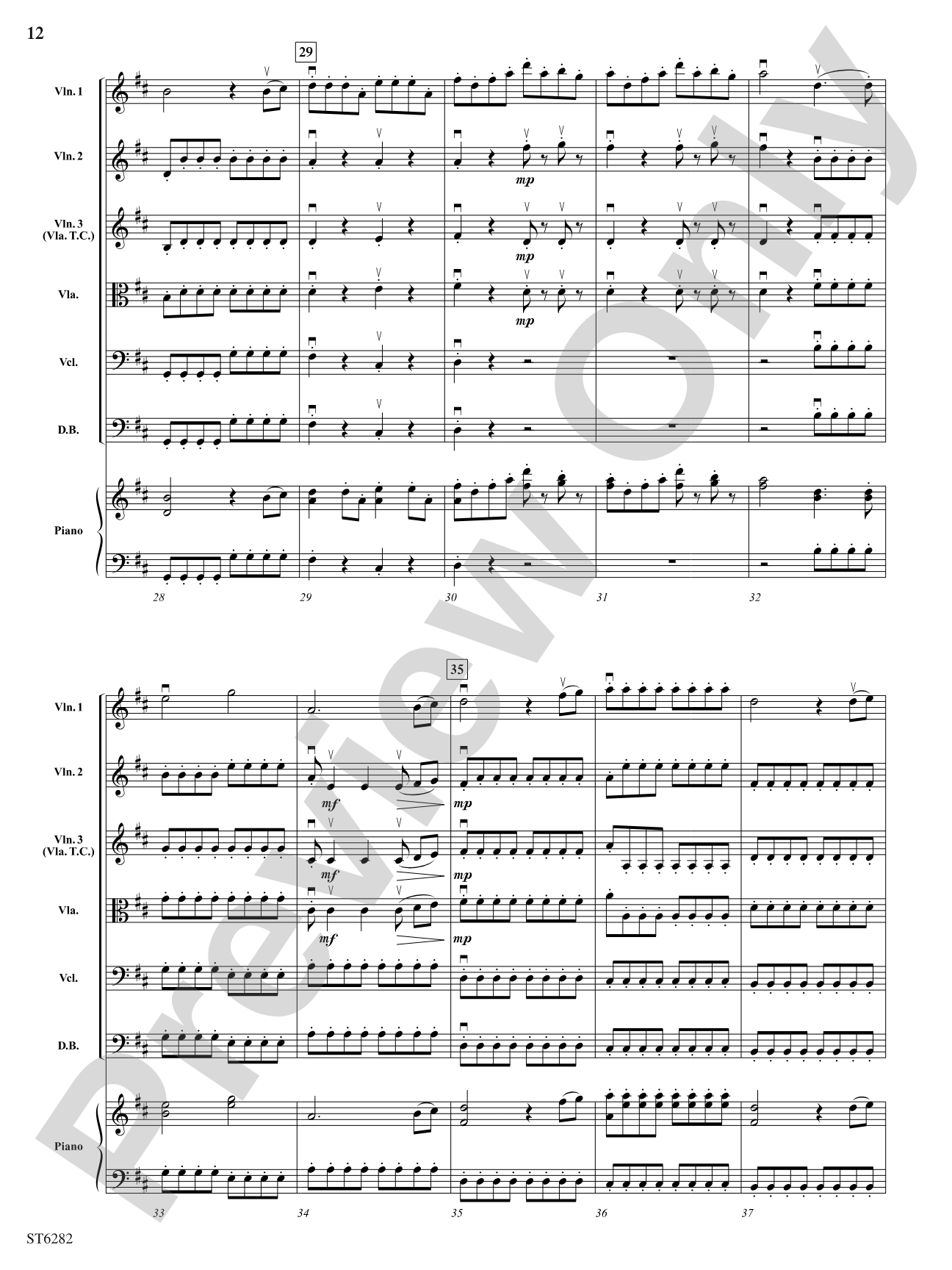 Suite from the Magic Flute: String Orchestra Conductor Score & Parts