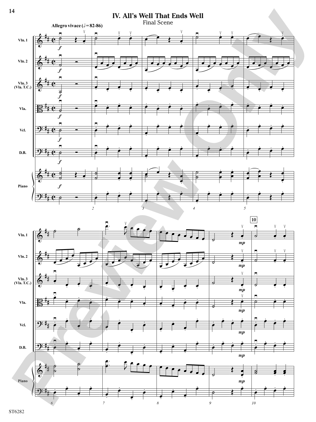 Suite from the Magic Flute: String Orchestra Conductor Score & Parts