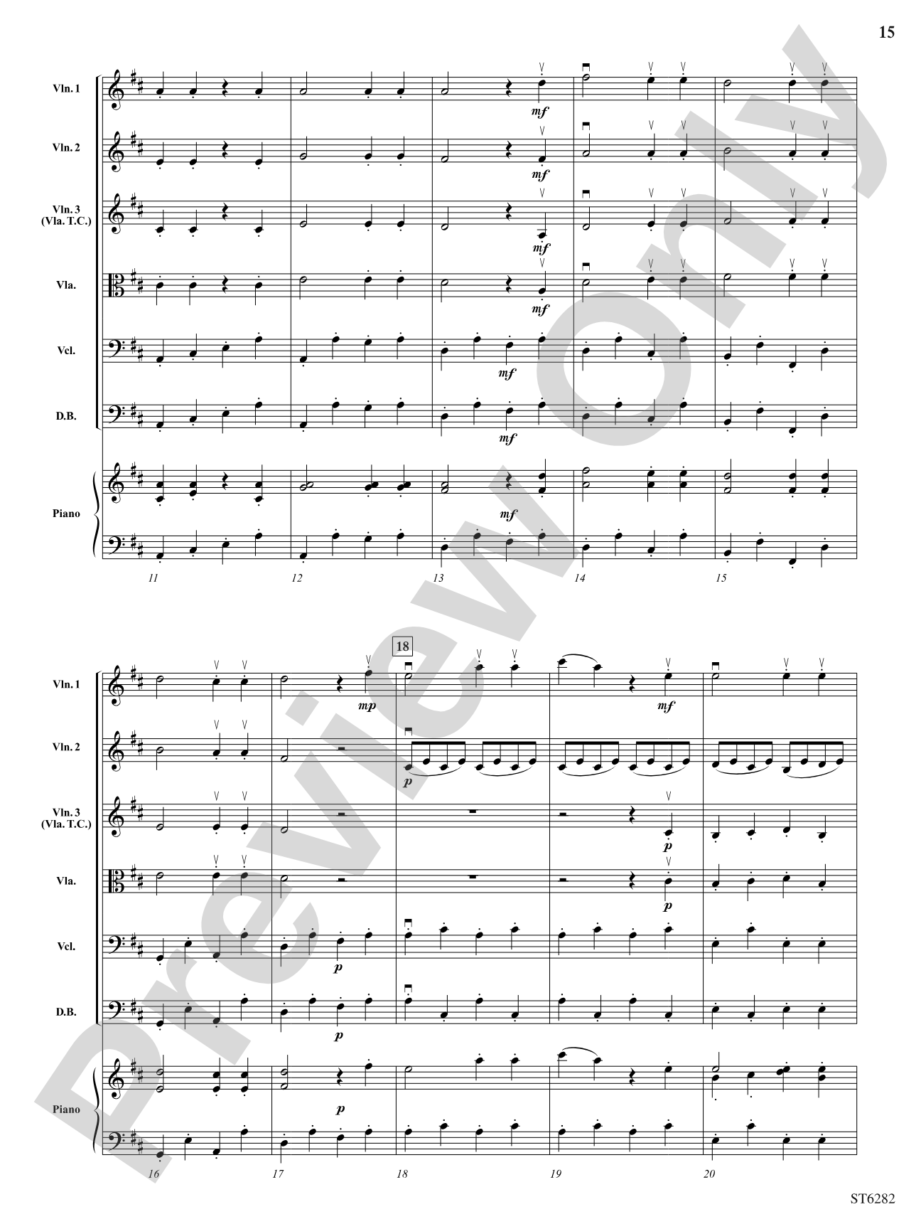Suite from the Magic Flute: String Orchestra Conductor Score & Parts