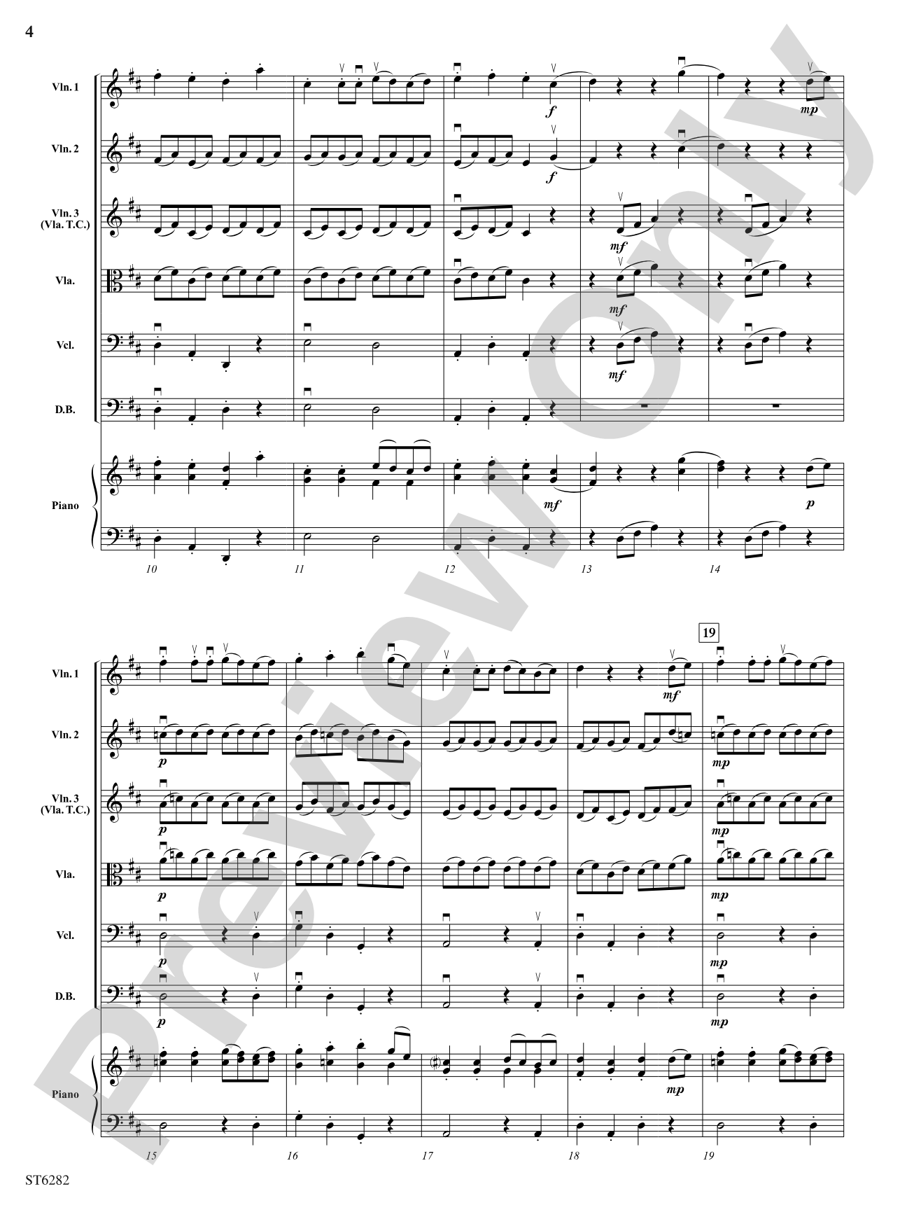 Suite from the Magic Flute: String Orchestra Conductor Score & Parts