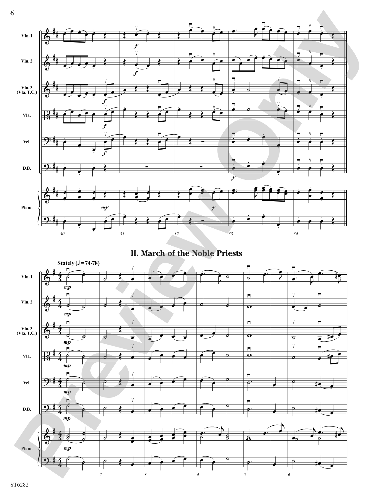 Suite from the Magic Flute: String Orchestra Conductor Score & Parts
