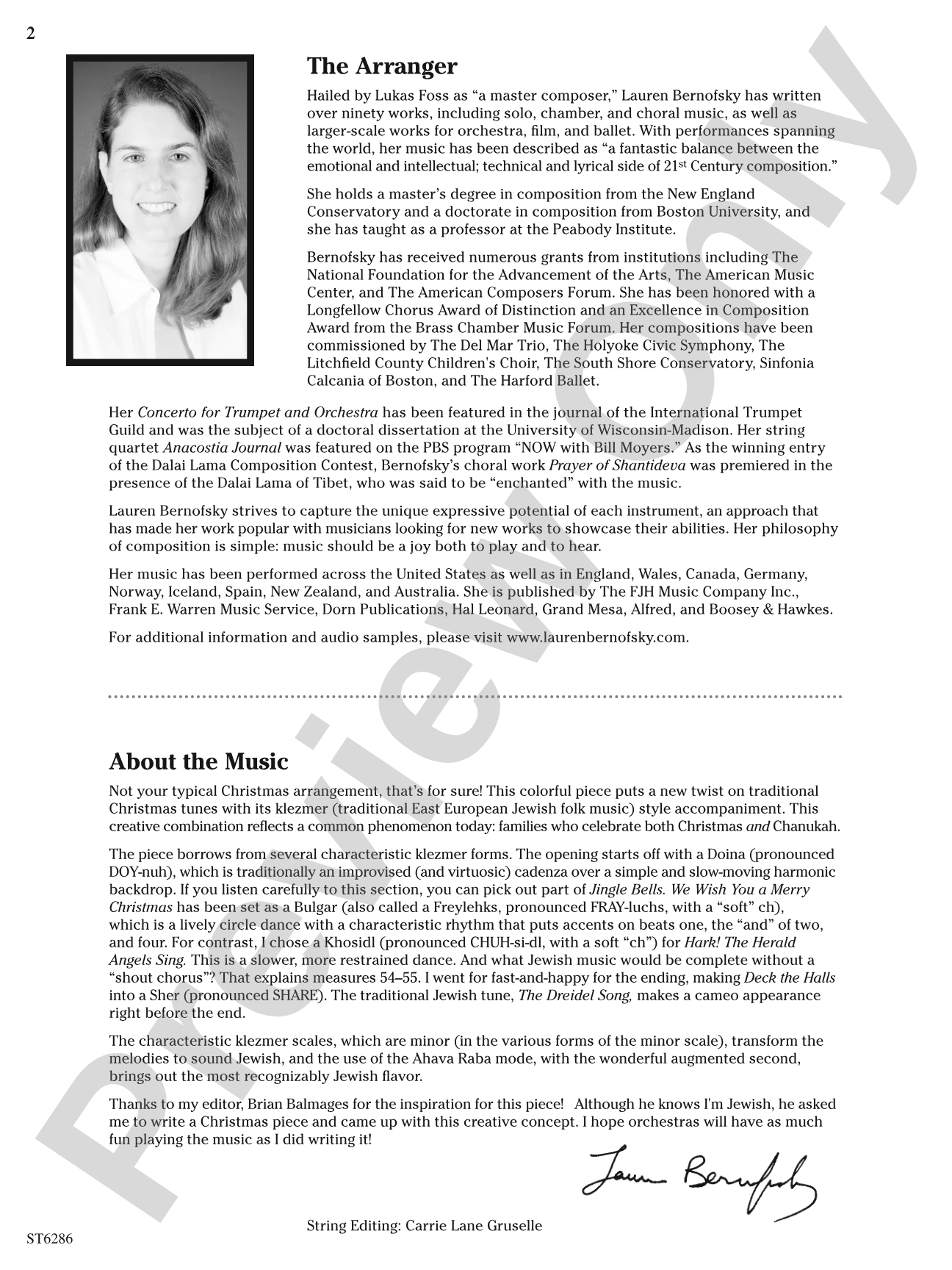 We Wish You a Klezmer Christmas: Score