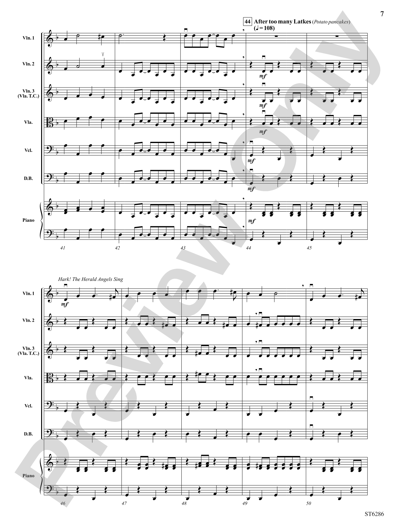 We Wish You a Klezmer Christmas: Score