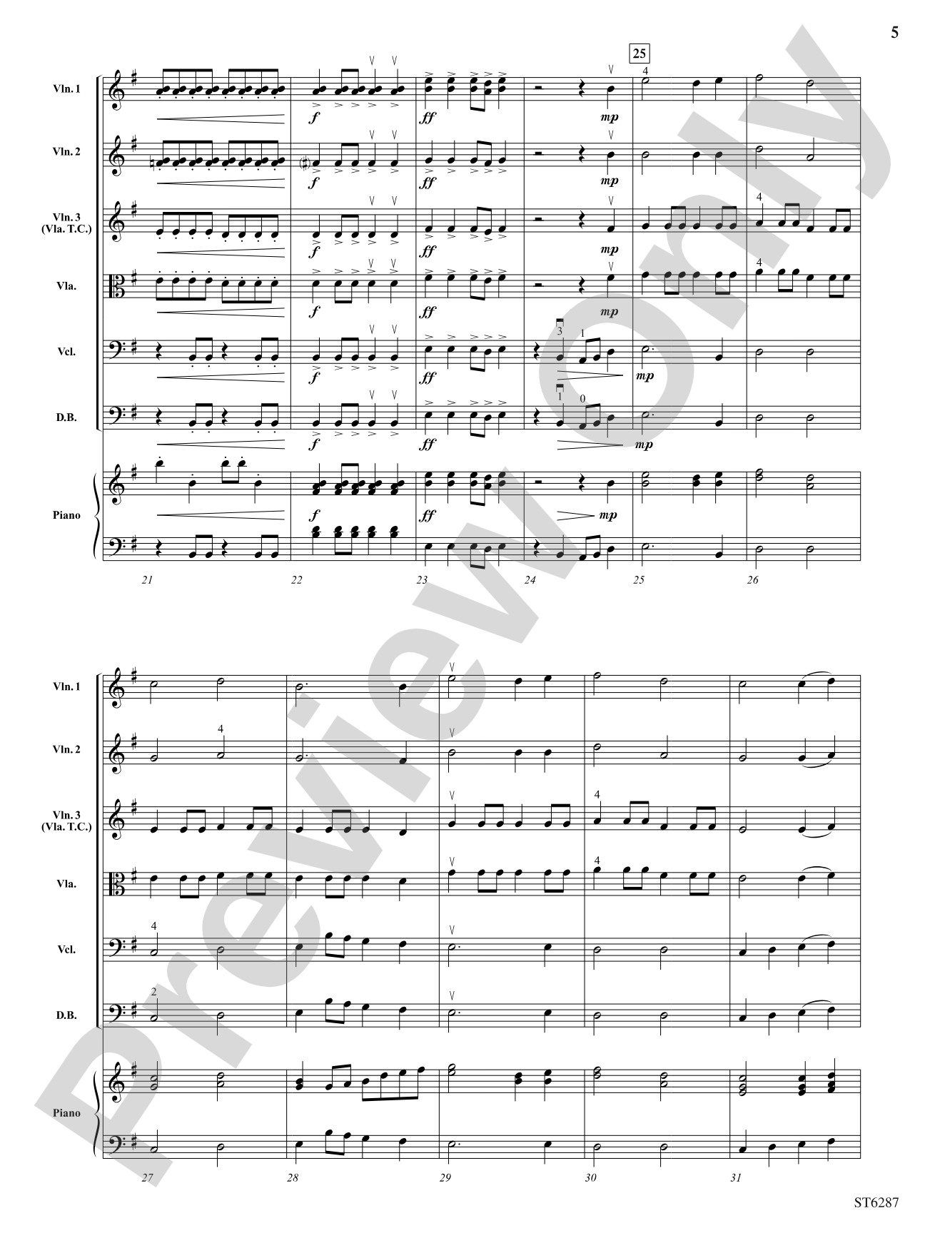 Turbulence: String Orchestra Conductor Score & Parts