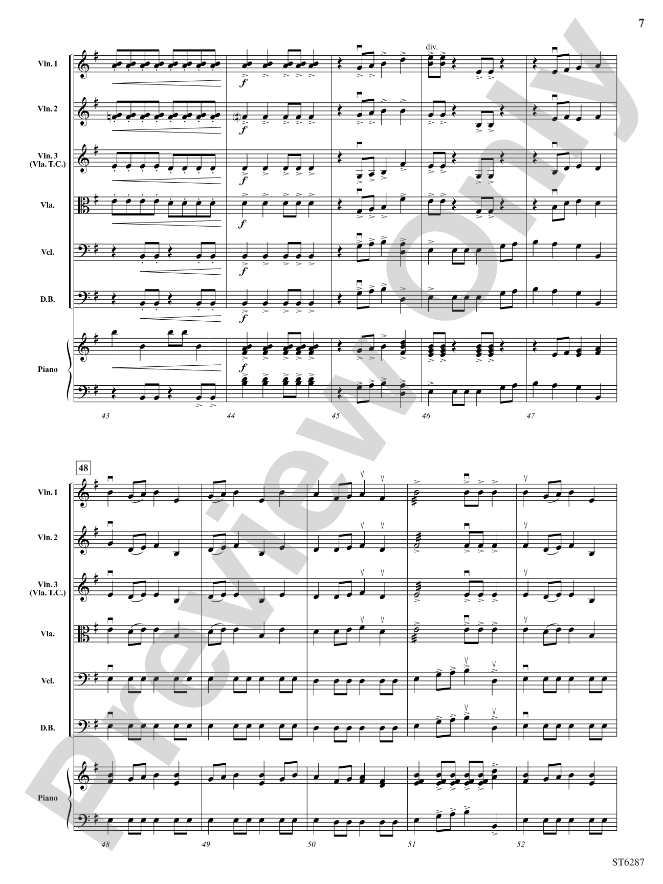 Turbulence: String Orchestra Conductor Score & Parts