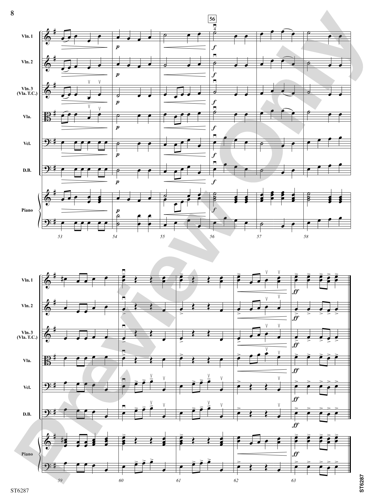Turbulence: String Orchestra Conductor Score & Parts