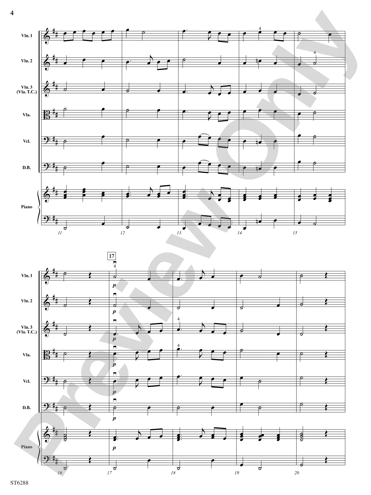 Courtly Dance from The Danserye: String Orchestra Conductor Score & Parts