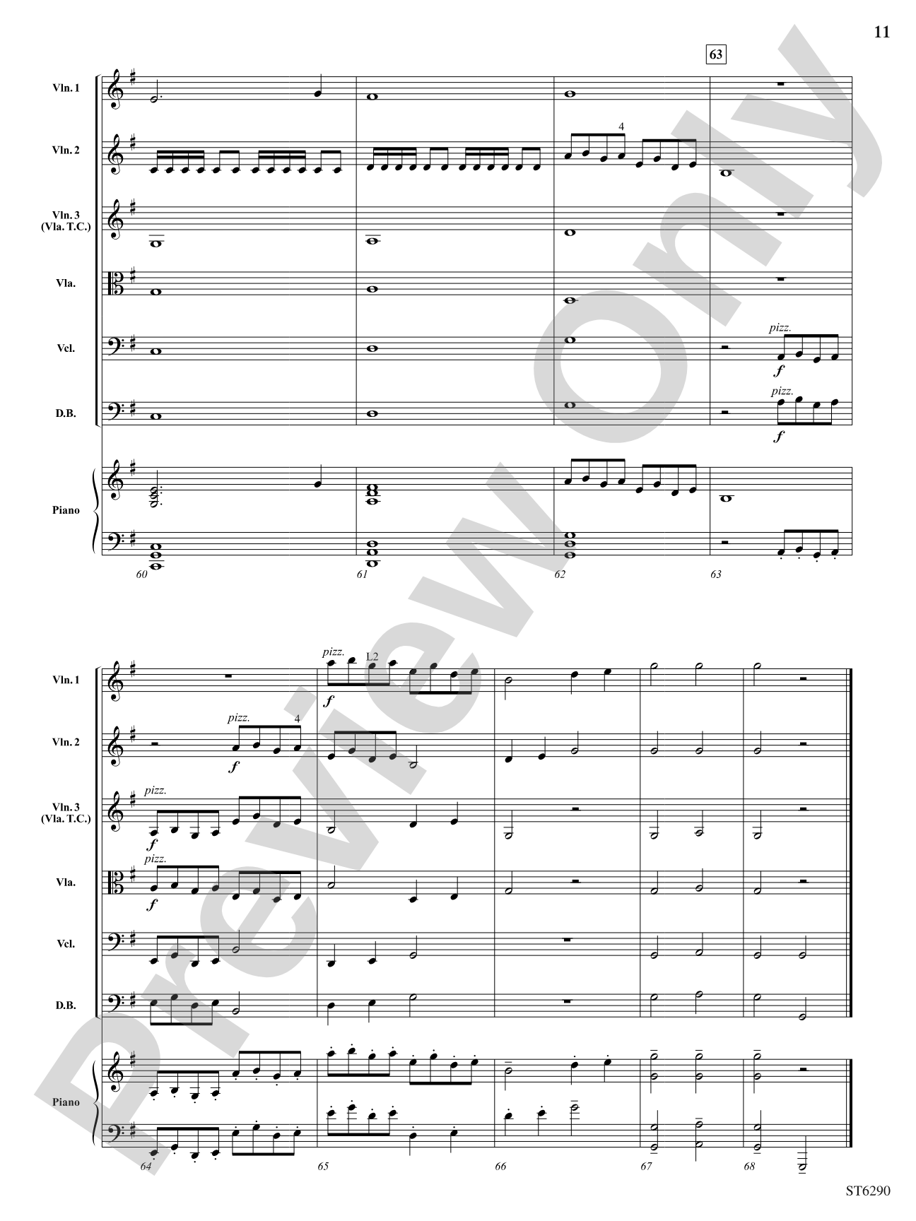 Fan Dance: String Orchestra Conductor Score & Parts