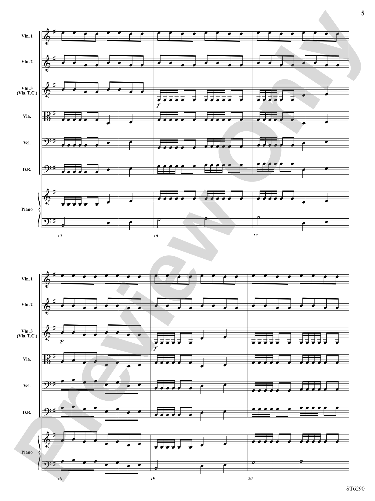 Fan Dance: String Orchestra Conductor Score & Parts