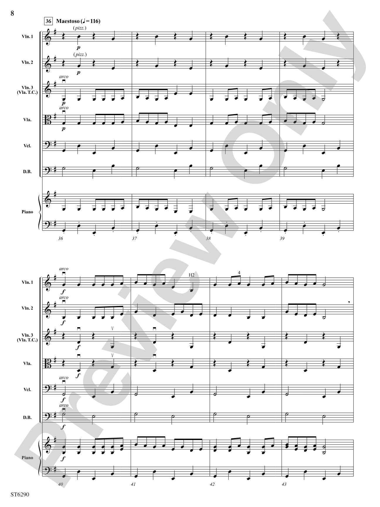 Fan Dance: String Orchestra Conductor Score & Parts