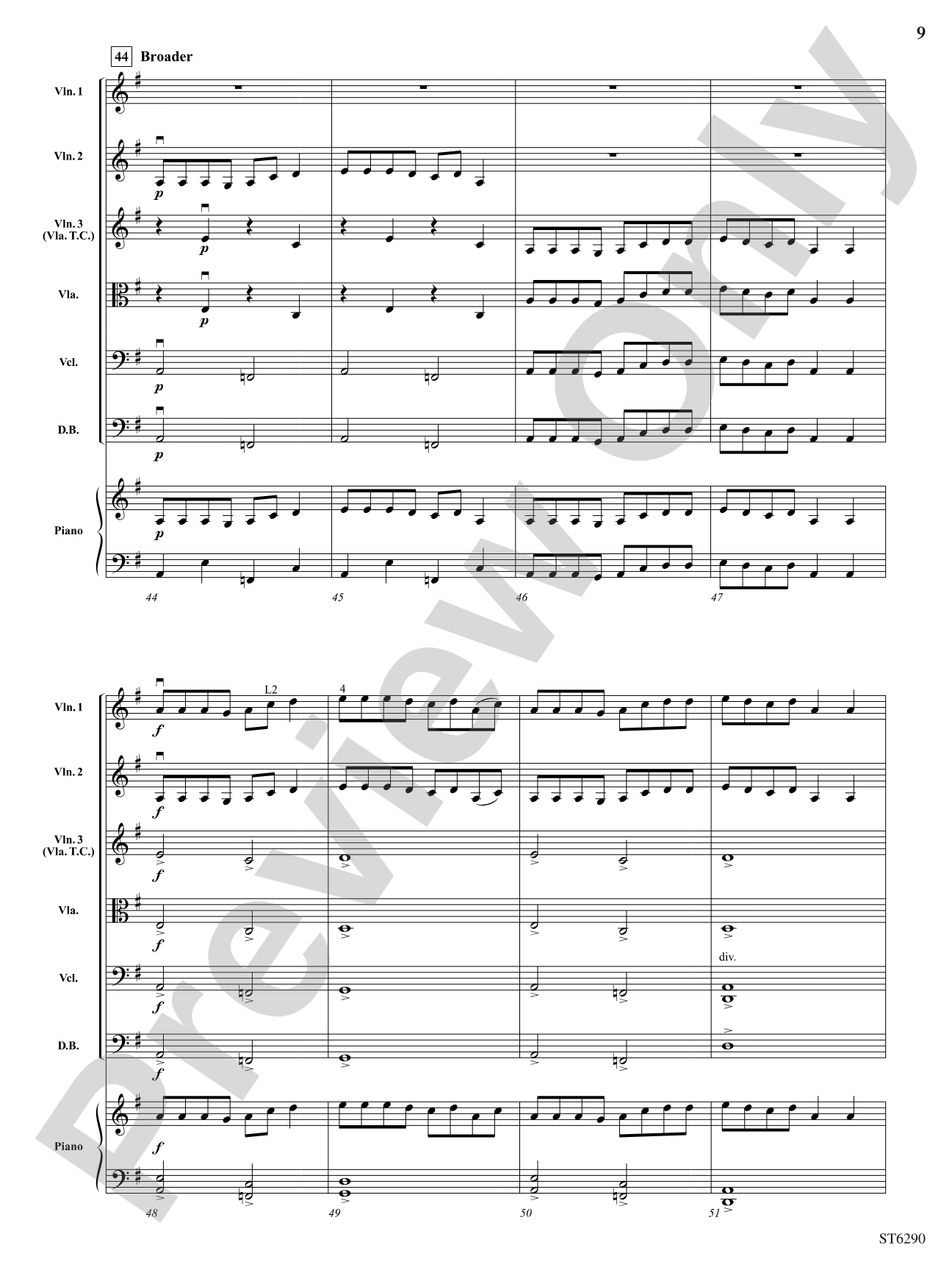 Fan Dance: String Orchestra Conductor Score & Parts