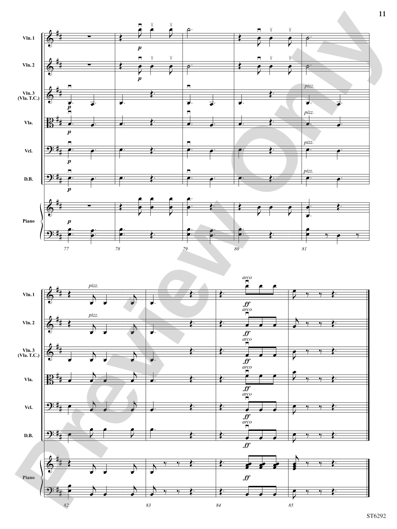 The Lumber Camp Song: String Orchestra Conductor Score & Parts