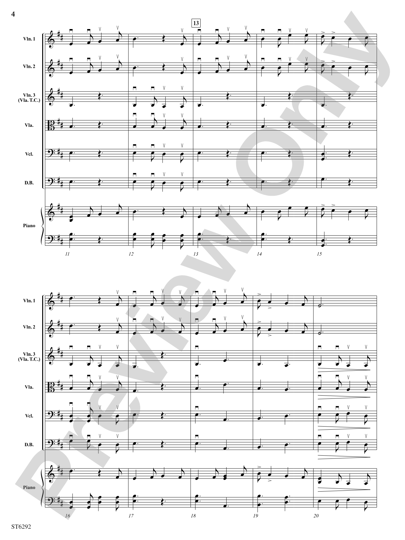 The Lumber Camp Song: String Orchestra Conductor Score & Parts