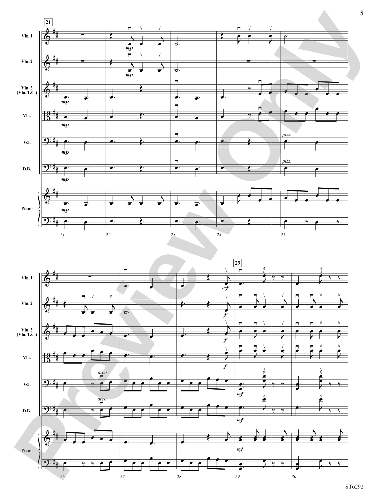 The Lumber Camp Song: String Orchestra Conductor Score & Parts