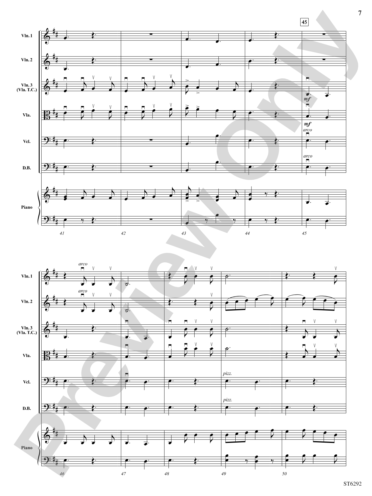 The Lumber Camp Song: String Orchestra Conductor Score & Parts