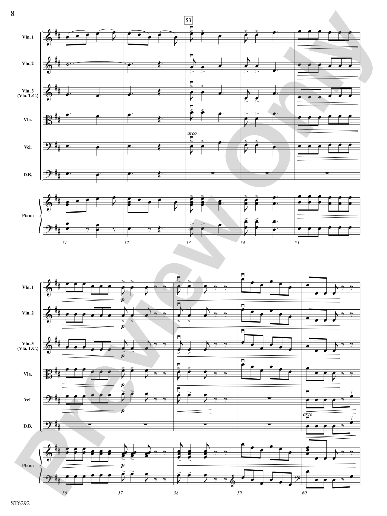 The Lumber Camp Song: String Orchestra Conductor Score & Parts