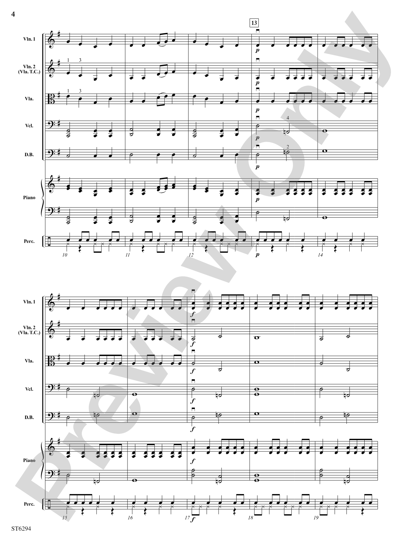 Mystic Caravan: String Orchestra Conductor Score & Parts