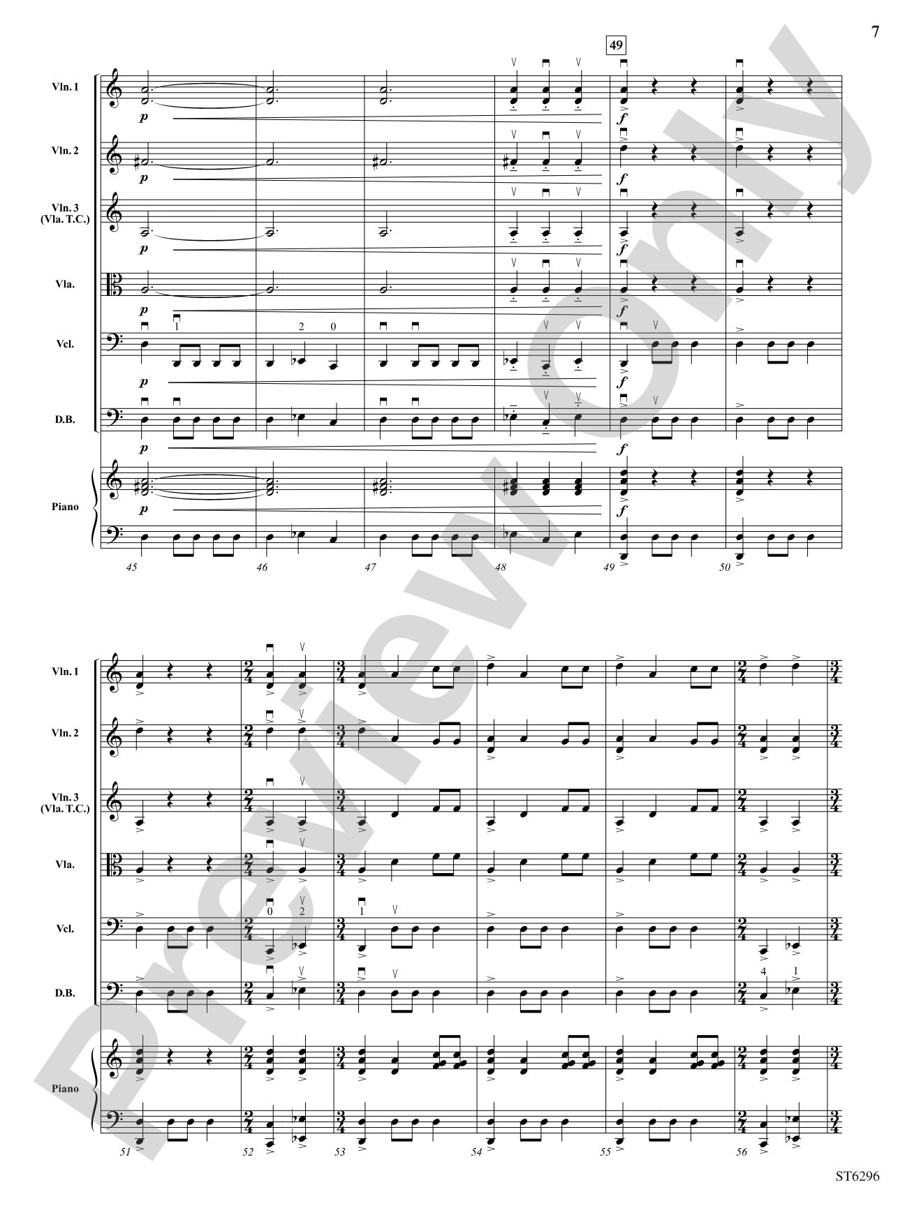 Afterburn: String Orchestra Conductor Score & Parts