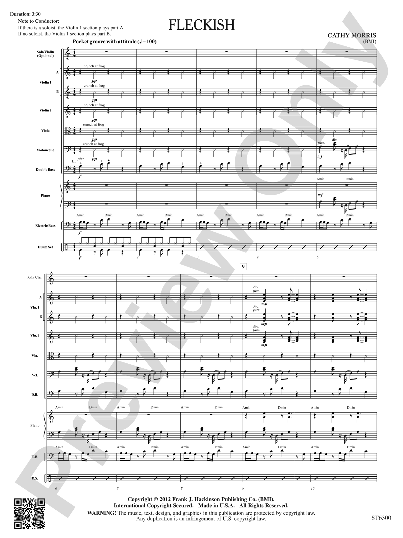 Fleckish: String Orchestra Conductor Score & Parts