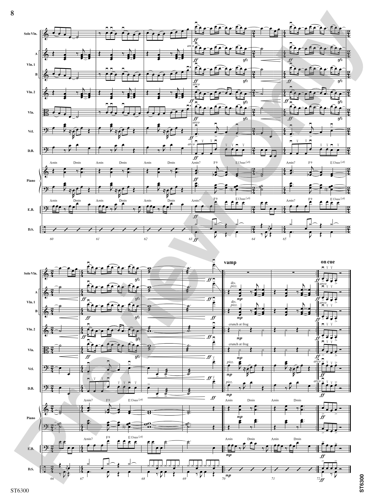 Fleckish: String Orchestra Conductor Score & Parts