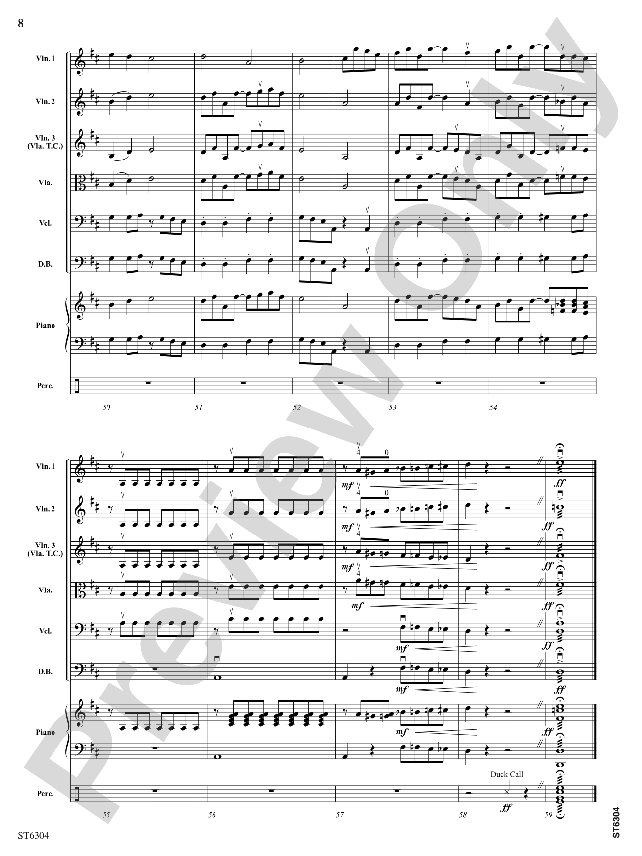 Calypso Coupe: String Orchestra Conductor Score & Parts