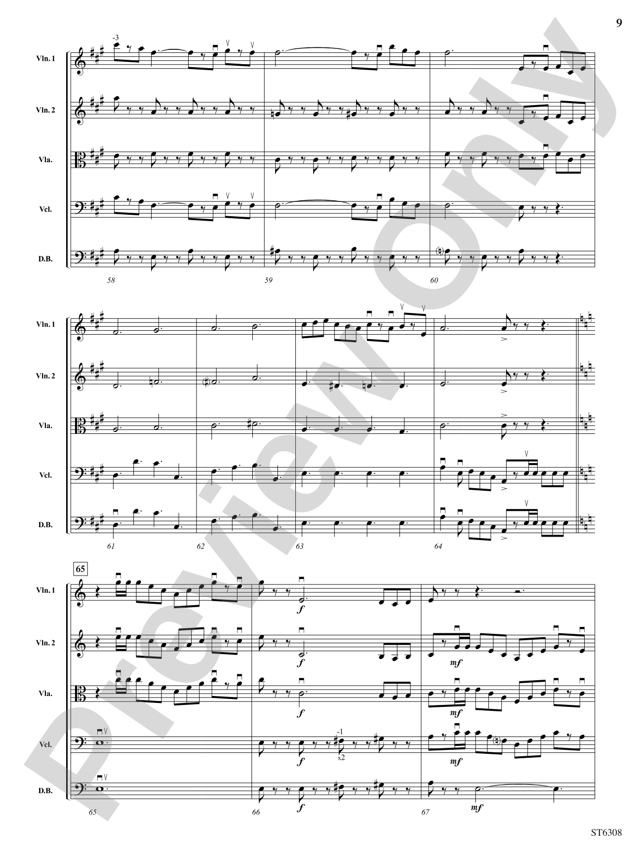 March of the Toys: String Orchestra Conductor Score & Parts