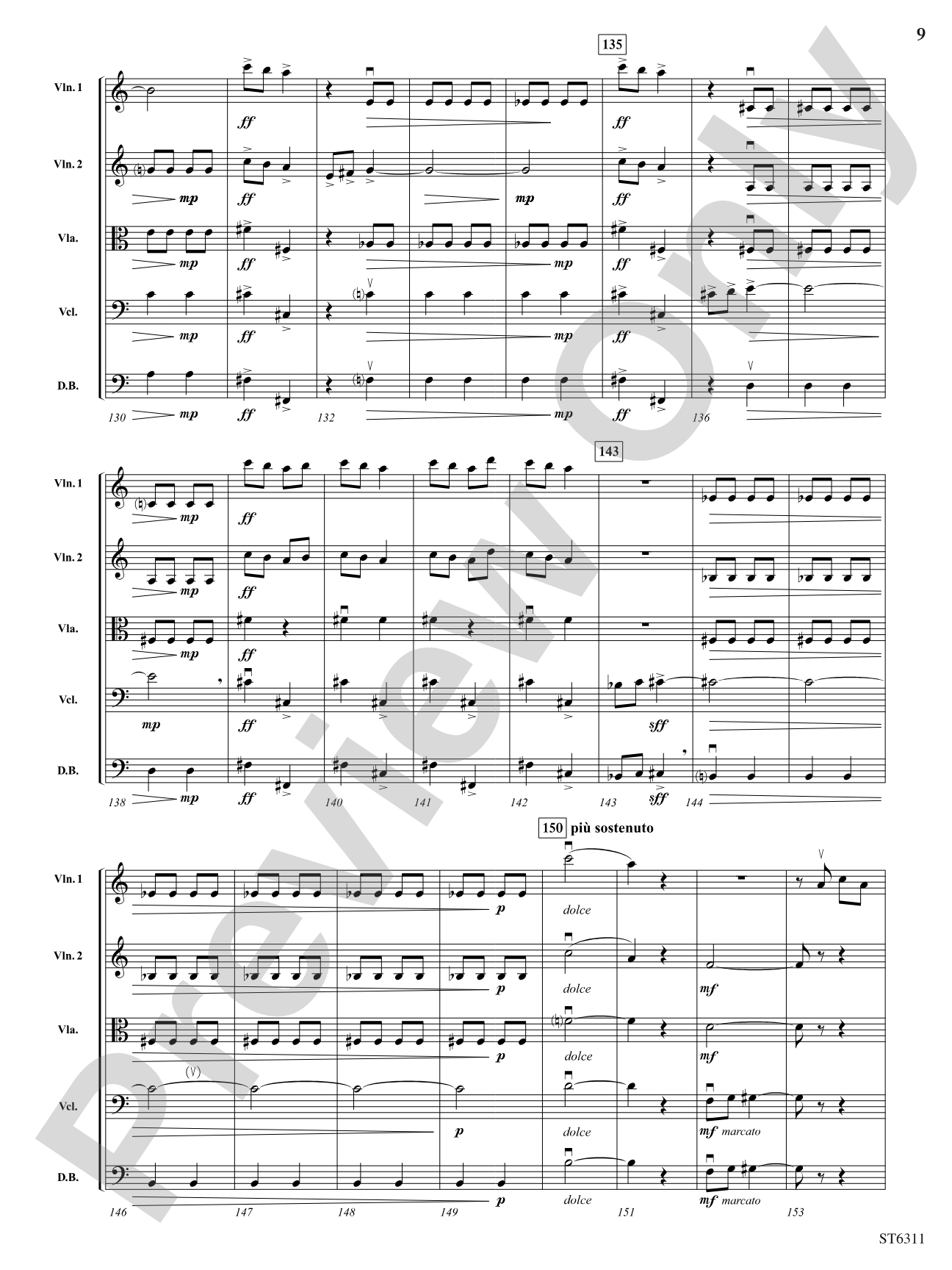 Allegro Barbaro: String Orchestra Conductor Score & Parts