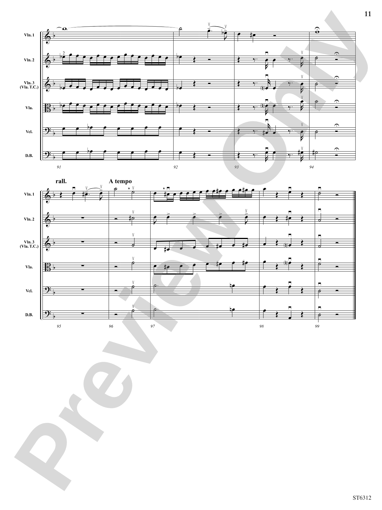 Queen of the Night's Aria: String Orchestra Conductor Score & Parts