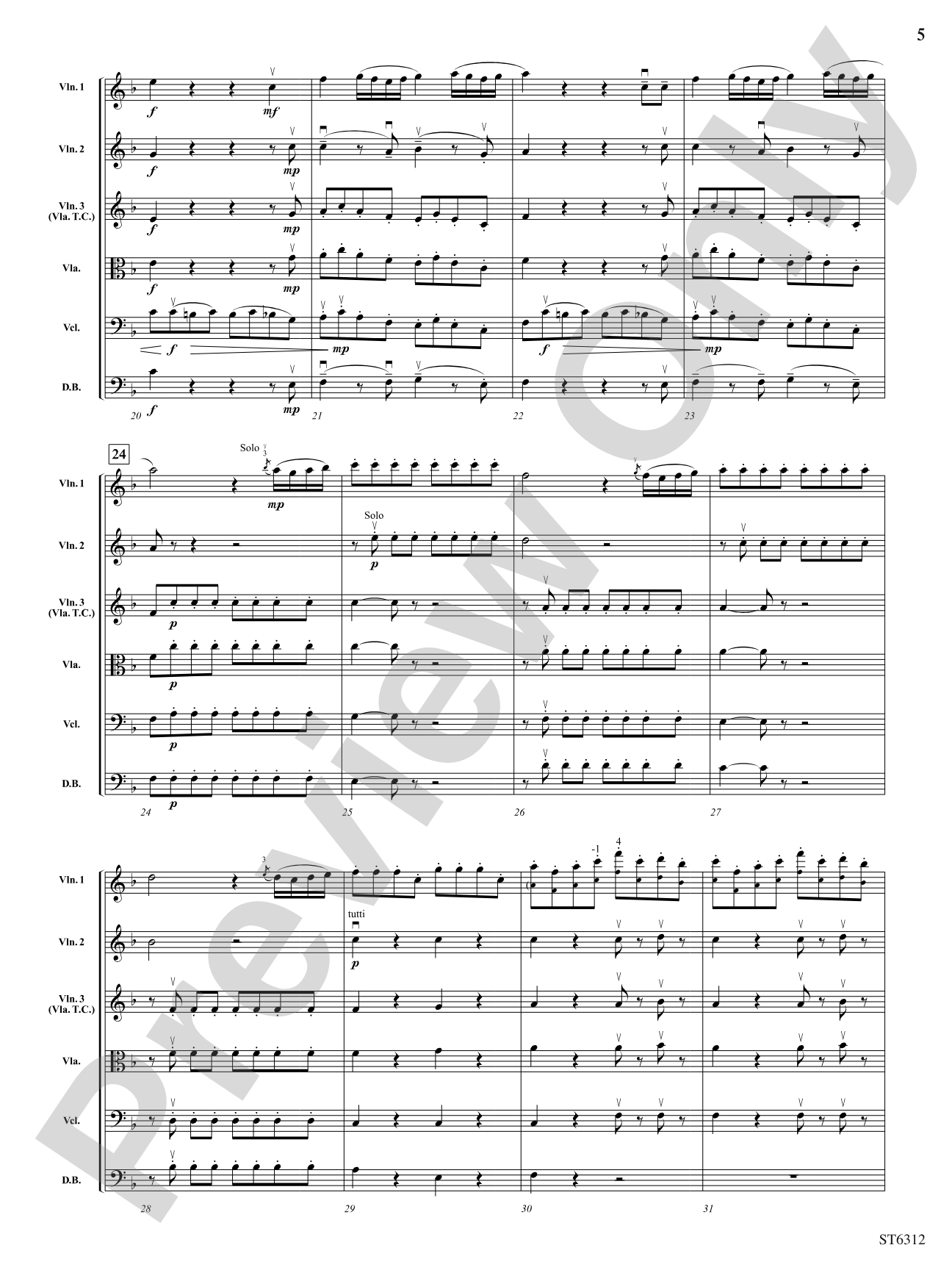 Queen of the Night's Aria: String Orchestra Conductor Score & Parts