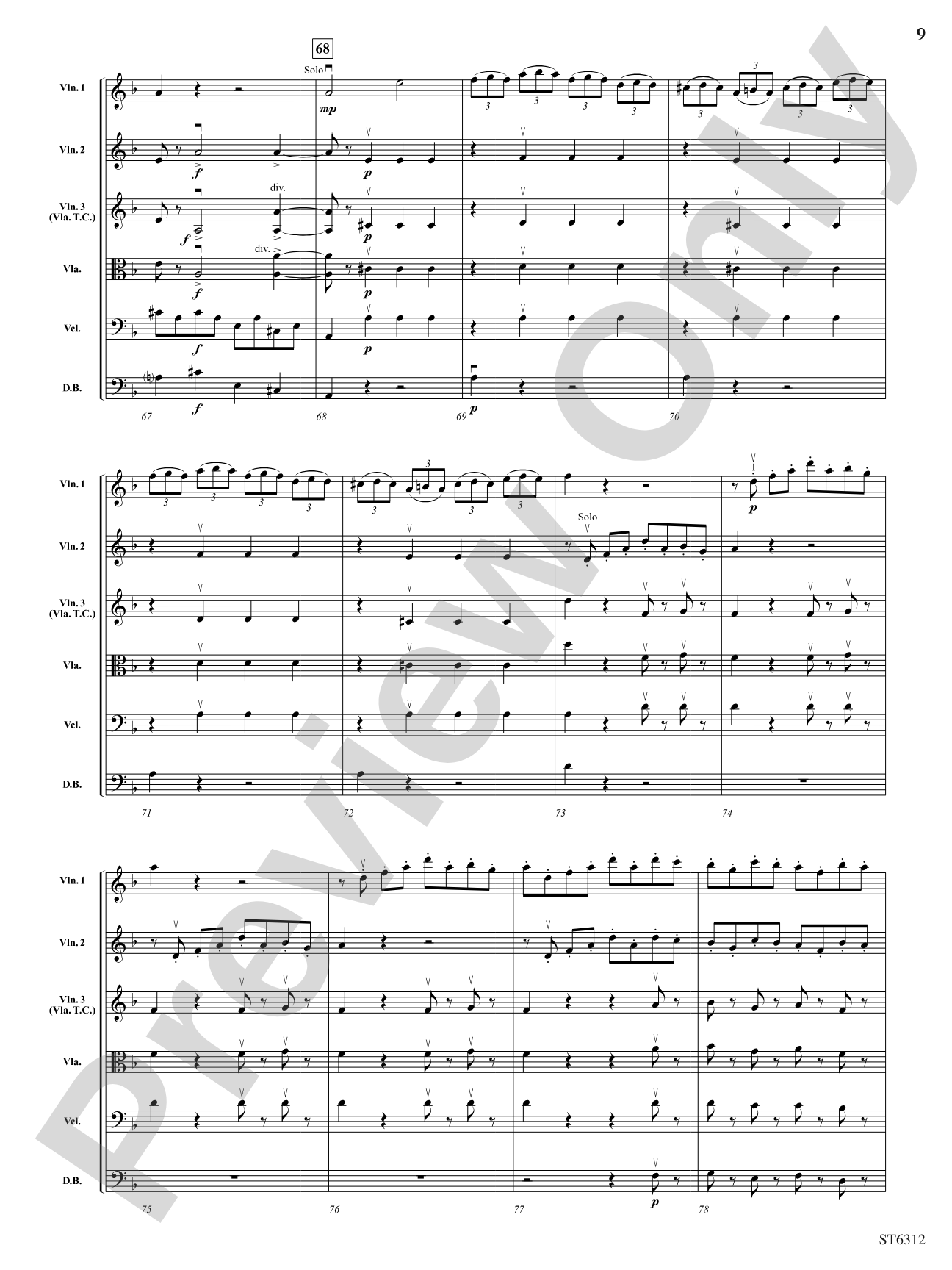 Queen of the Night's Aria: String Orchestra Conductor Score & Parts