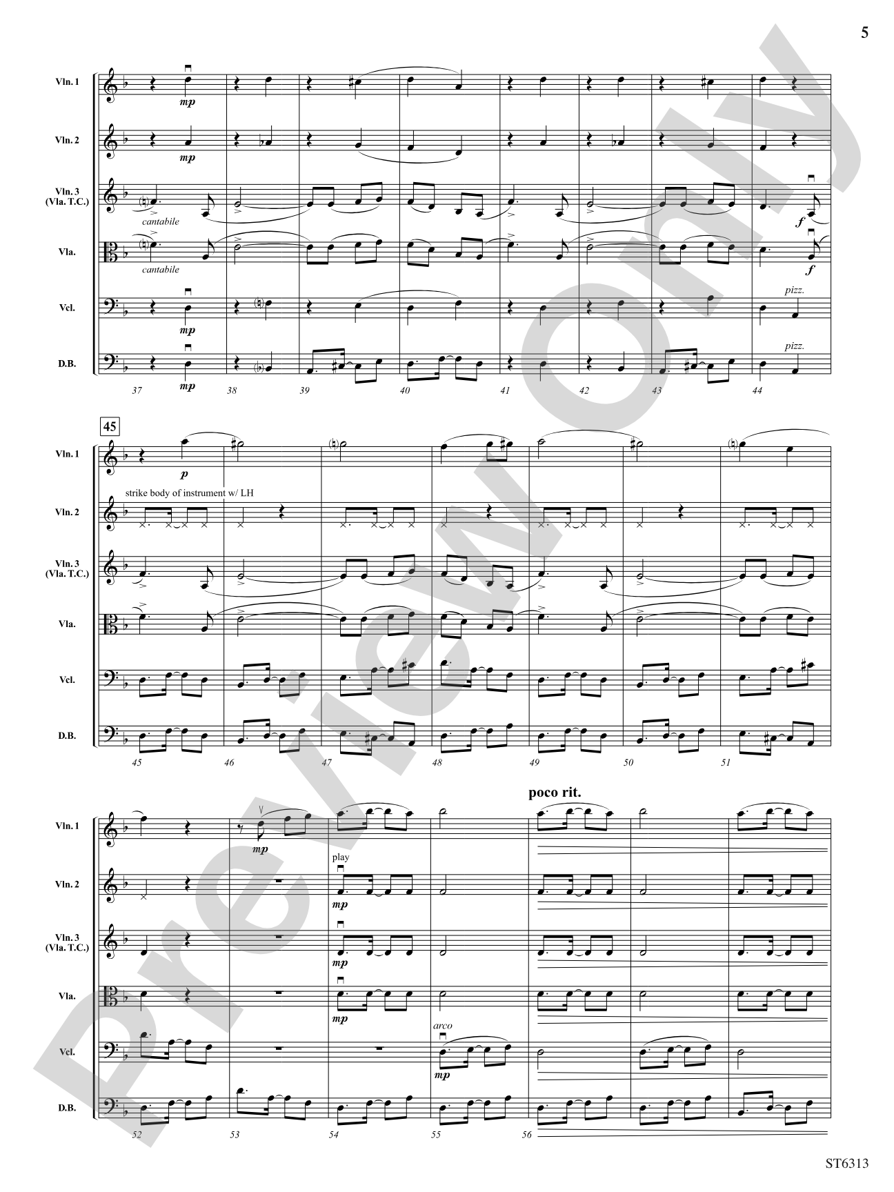 La sortija: String Orchestra Conductor Score & Parts