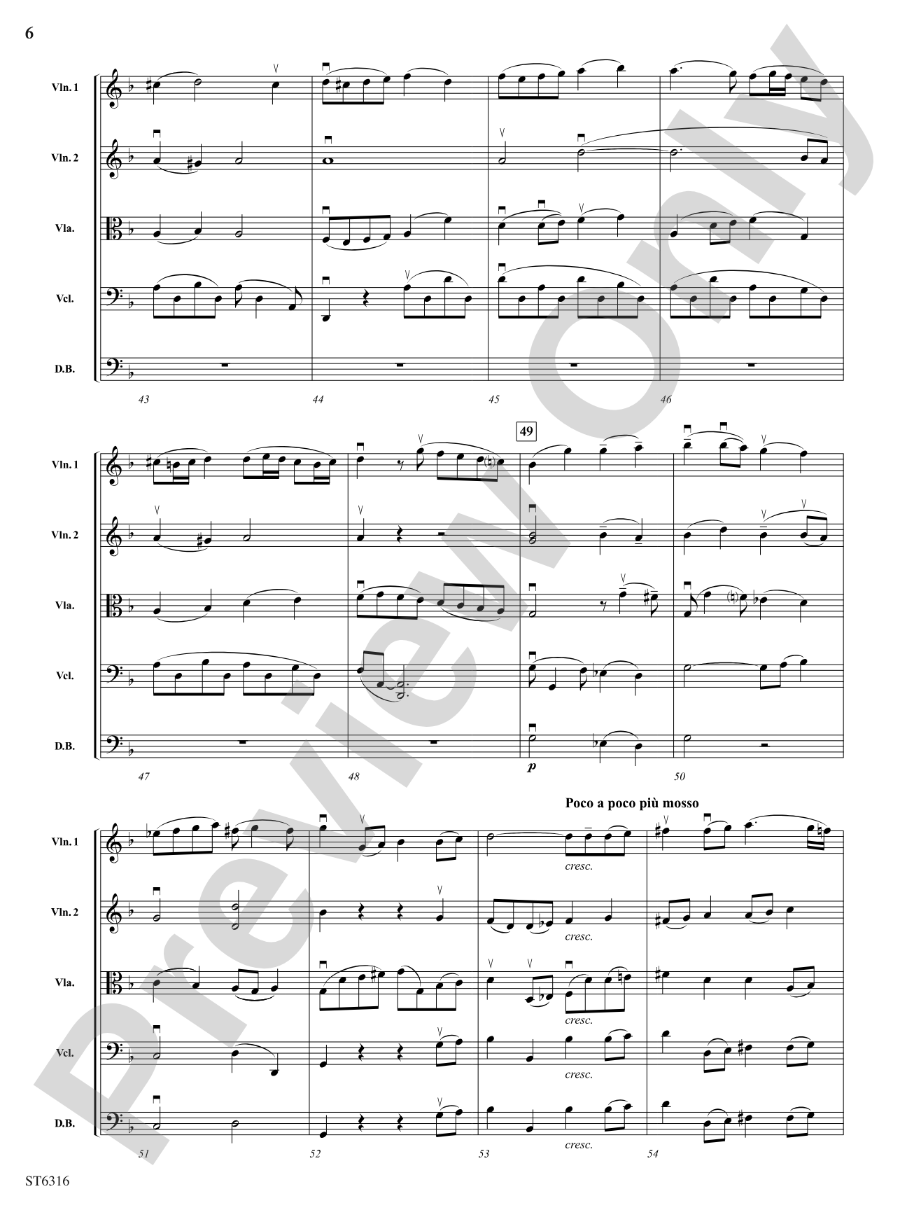 Balletto: String Orchestra Conductor Score & Parts