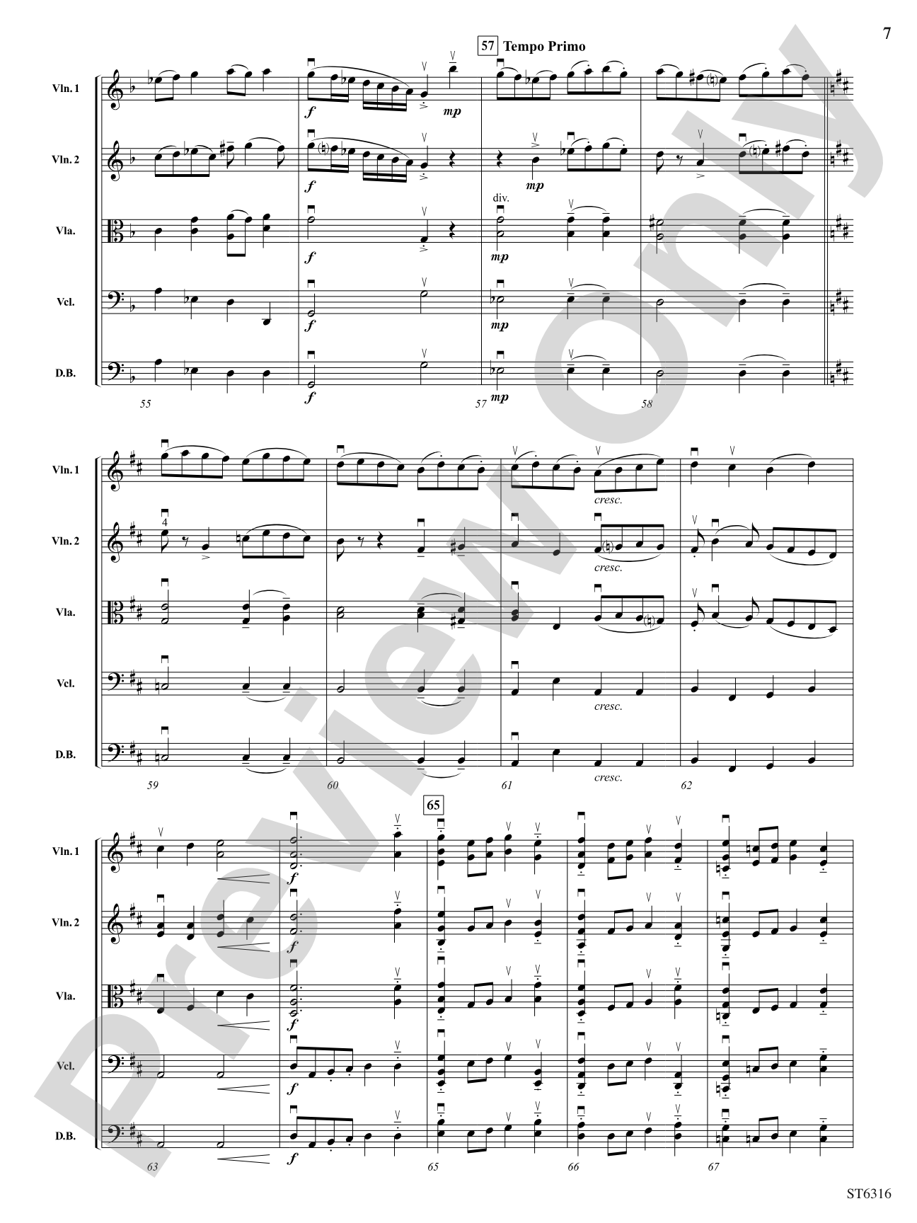 Balletto: String Orchestra Conductor Score & Parts