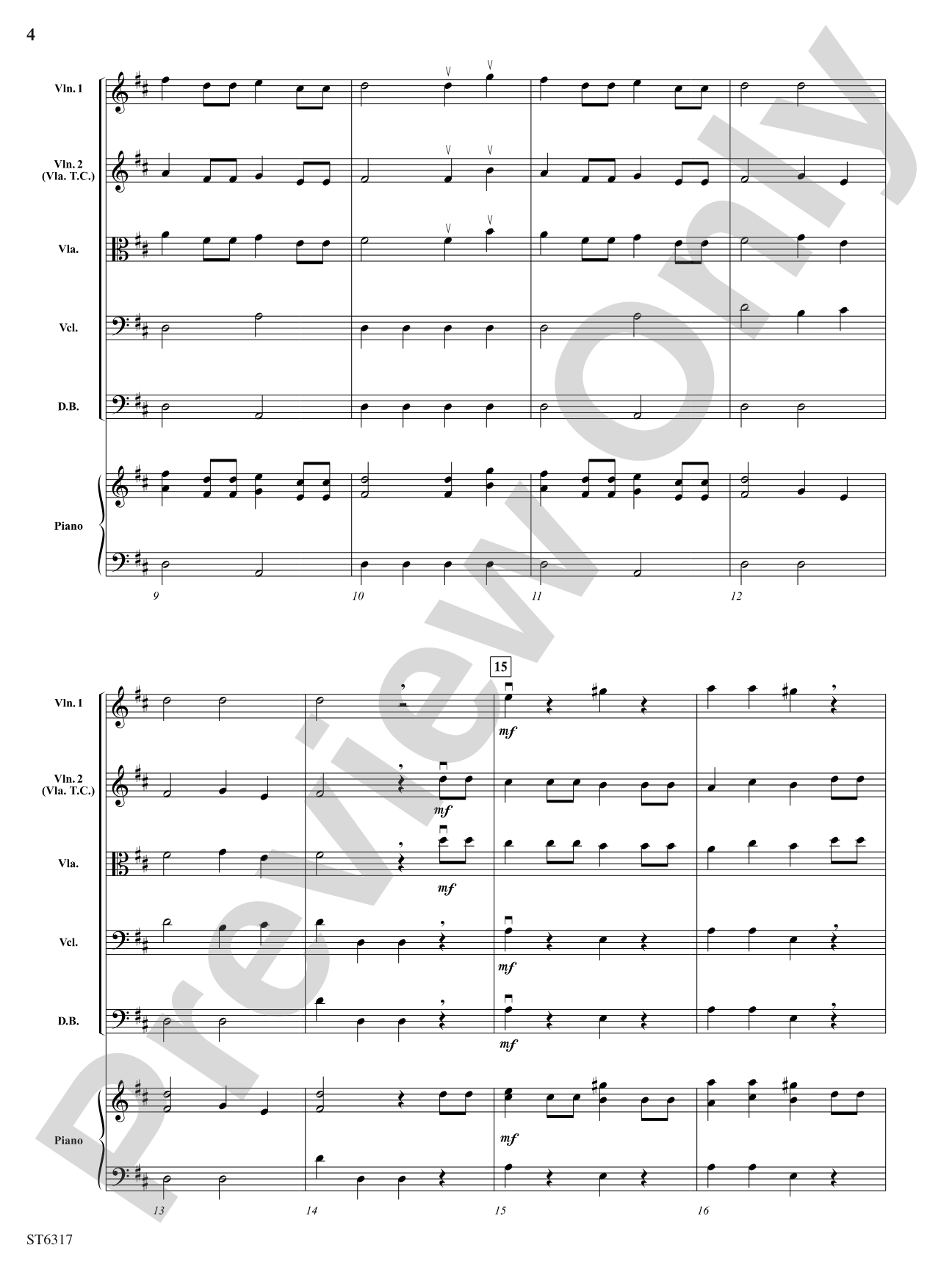 Peasant Wedding March: String Orchestra Conductor Score & Parts