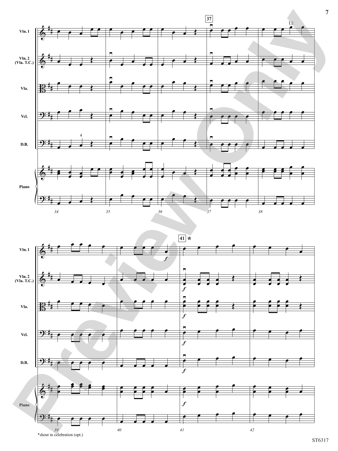 Peasant Wedding March: String Orchestra Conductor Score & Parts