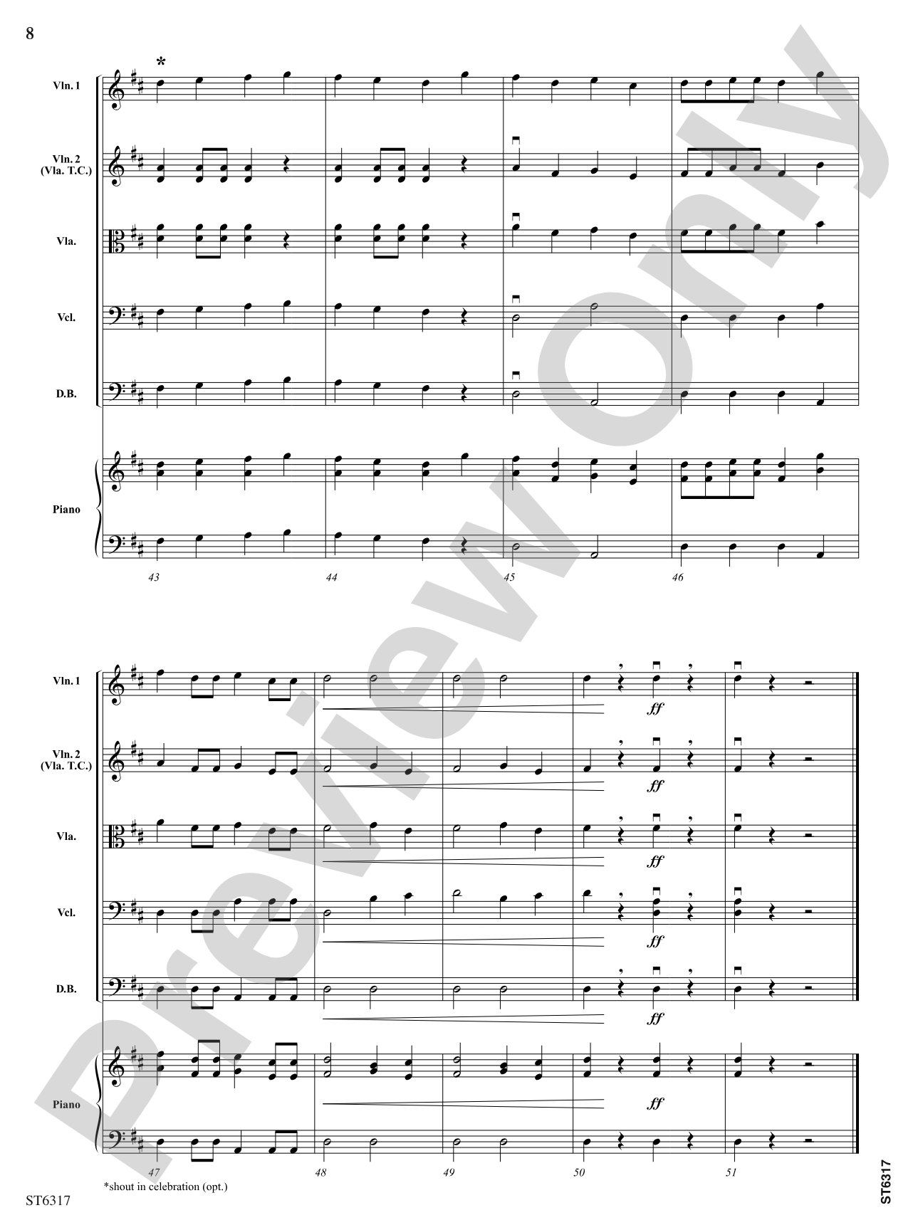 Peasant Wedding March: String Orchestra Conductor Score & Parts