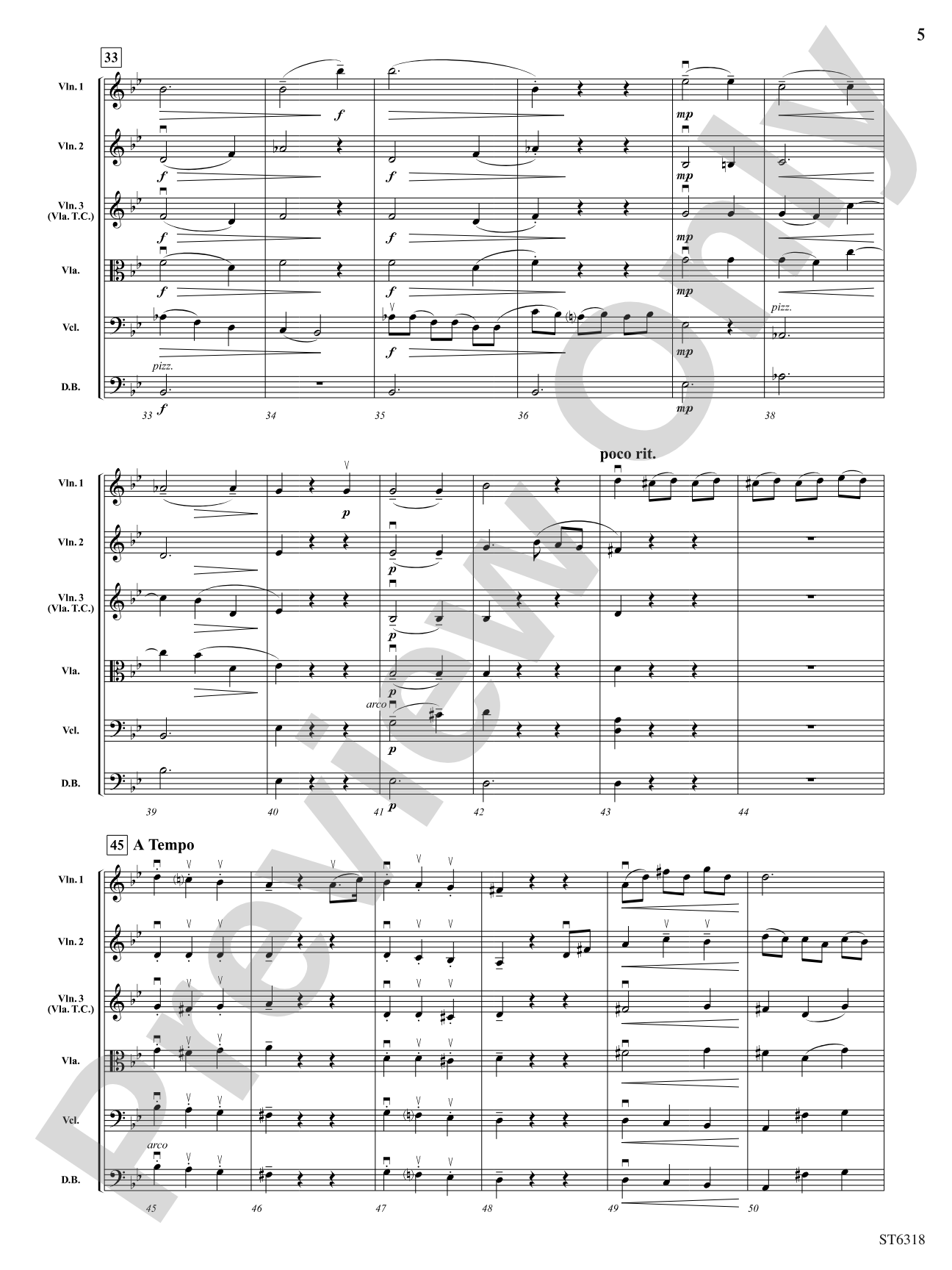 Bagatelle: String Orchestra Conductor Score & Parts